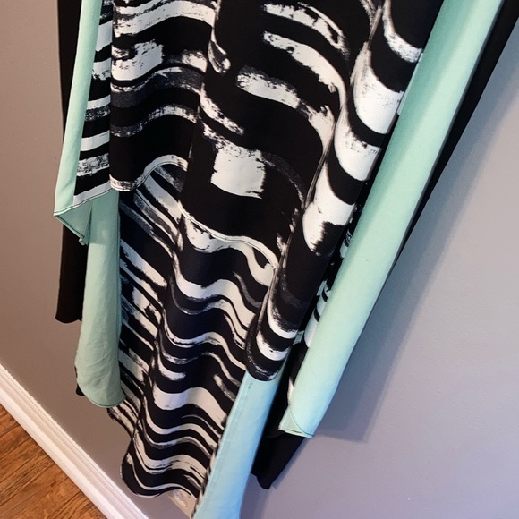 BCBGMaxAzria High Low Black and White Dress - Picture 6 of 11